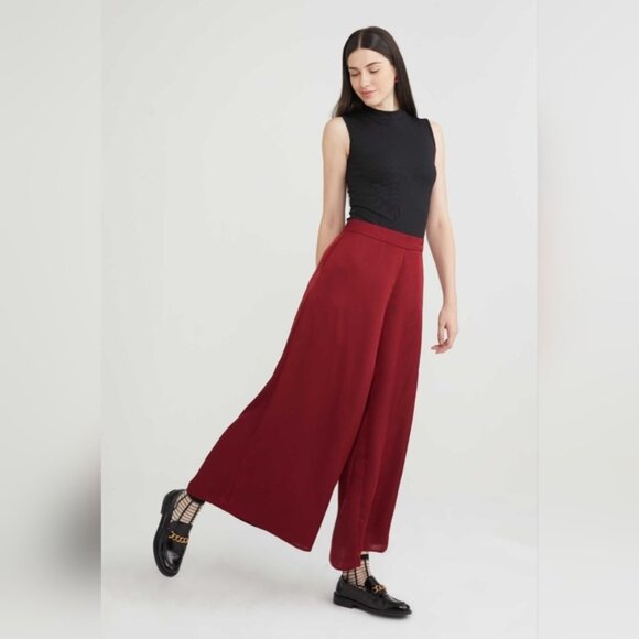 Zara Pants - Zara Bright Red Wide Leg Palazzo Pants S